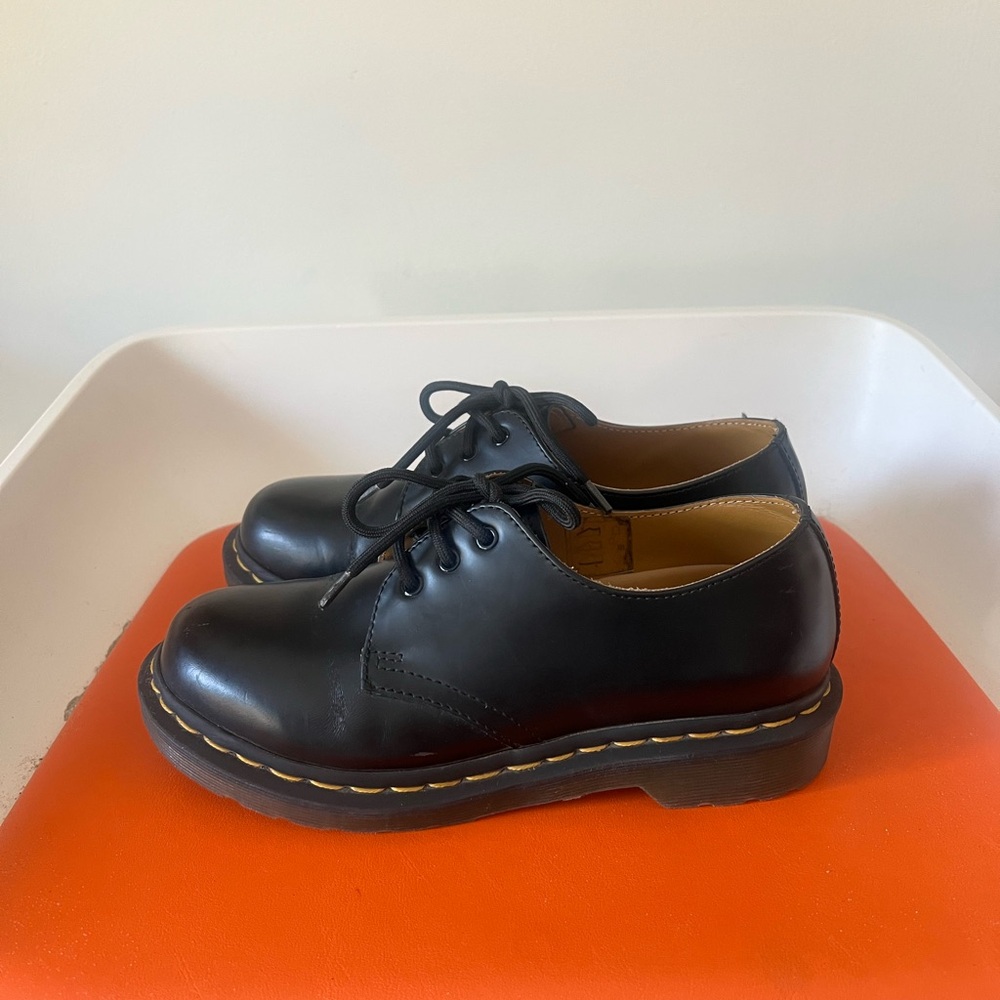 Dr. Martens Black Leather Oxfords 1641 - Picture 3 of 7